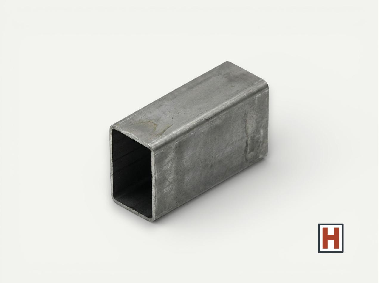 Tubo rectangular — foto real del producto